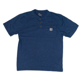 Vintage 90s blue  Carhartt button up pocket logo t-shirt size medium